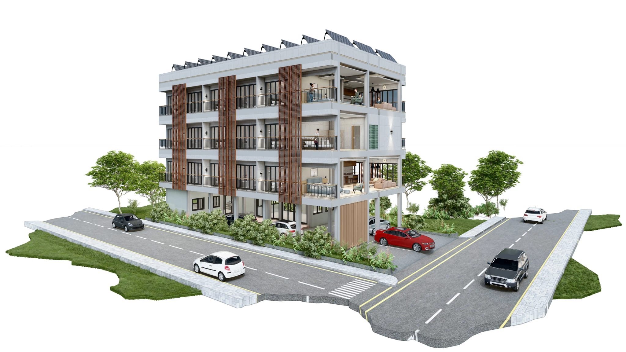 wohngebäude rendering